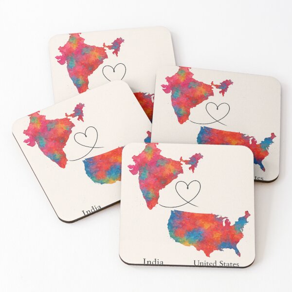 Item preview, India and USA Watercolor Homeland Connection designed and sold by Aryabek.