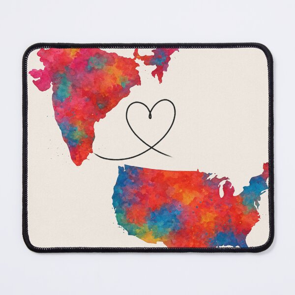 Item preview, India and USA Watercolor Homeland Connection designed and sold by Aryabek.