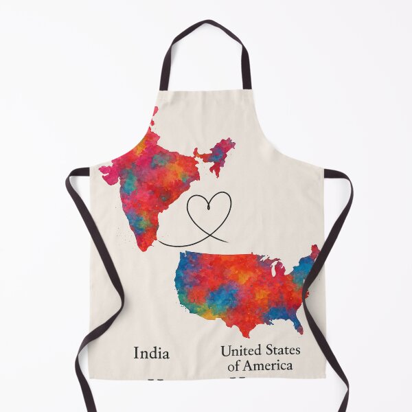 Item preview, India and USA Watercolor Homeland Connection designed and sold by Aryabek.