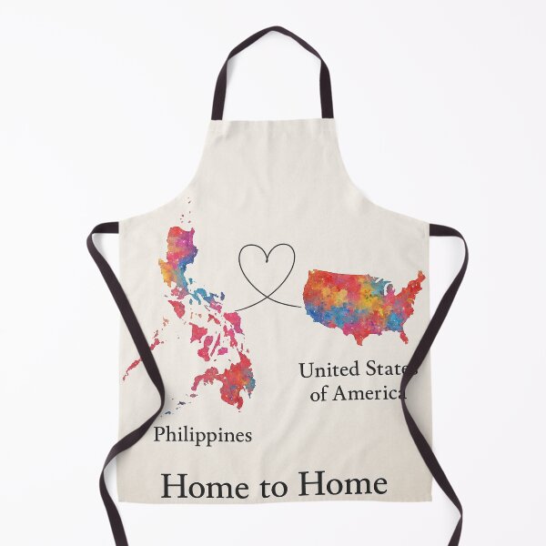 Item preview, Philippines to USA Emotional Map Art designed and sold by Aryabek.