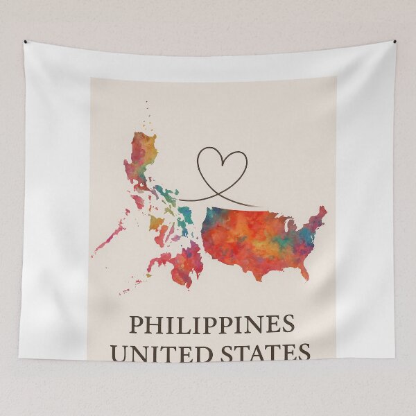 Item preview, USA and Philippines Home Connection Art designed and sold by Aryabek.