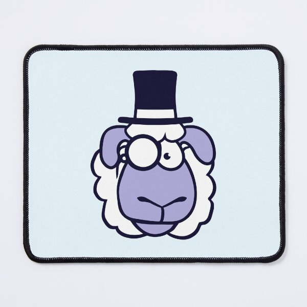 Item preview, Sheep Mr. Gentleman Top Hat Monocle Glasses Rich designed and sold by shirt-o-mat.
