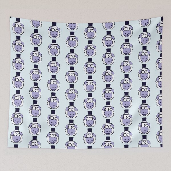 Item preview, Sheep Mr. Gentleman Top Hat Monocle Glasses Rich designed and sold by shirt-o-mat.