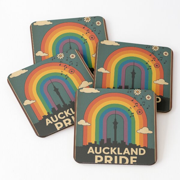 Item preview, Auckland Pride Rainbow Skyline New Zealand designed and sold by Aryabek.