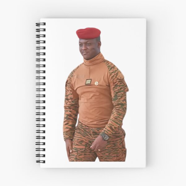 Item preview, Commander of the People: Portrait of President Ibrahim Traore  designed and sold by ArtistrySky.