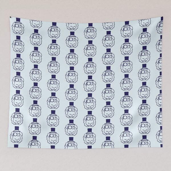 Item preview, Sheep Mr. Gentleman Top Hat Monocle Glasses Rich designed and sold by shirt-o-mat.