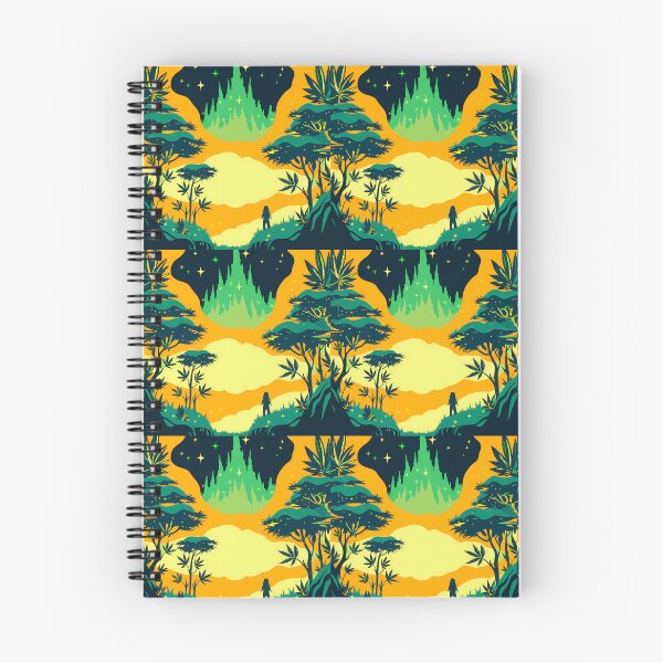 Item preview, Yellow Orange Green Surreal Nature Scenes Imagination Animals  designed and sold by ART ATTACK ZONE.