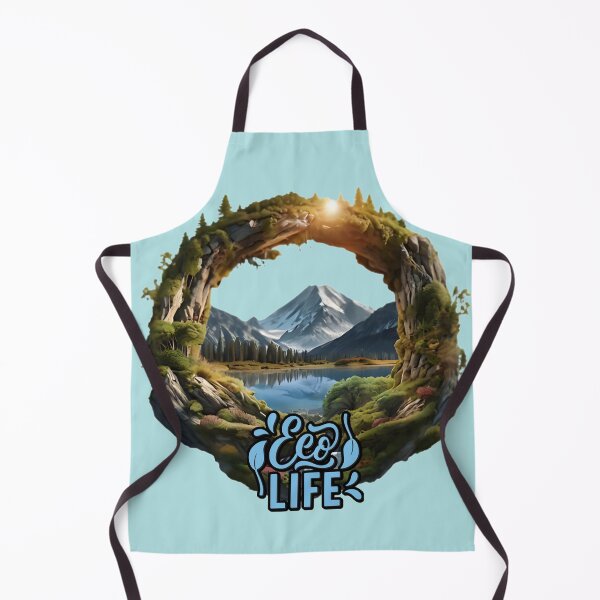 Item preview, Circular Landscape Design with Mountains and Waterfall - Window to Nature designed and sold by Karina Creative Studio.