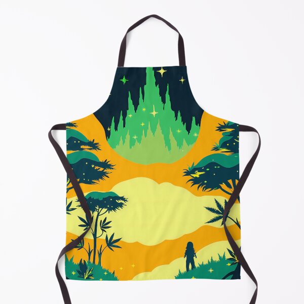 Item preview, Yellow Orange Green Surreal Nature Scenes Imagination Animals  designed and sold by ART ATTACK ZONE.