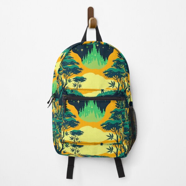 Item preview, Yellow Orange Green Surreal Nature Scenes Imagination Animals designed and sold by ART ATTACK ZONE.