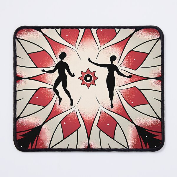 Item preview, White Black Red Surreal People Cosmos Scenes Imagination  designed and sold by ART ATTACK ZONE.