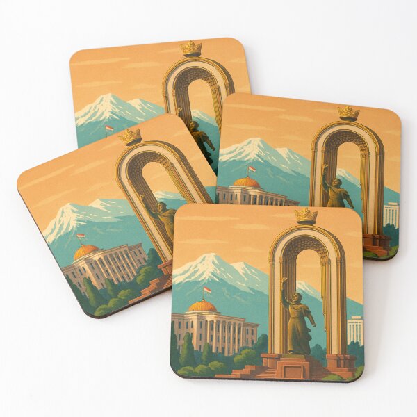 Item preview, Dushanbe Monument and Mountain View designed and sold by Places On Earth.