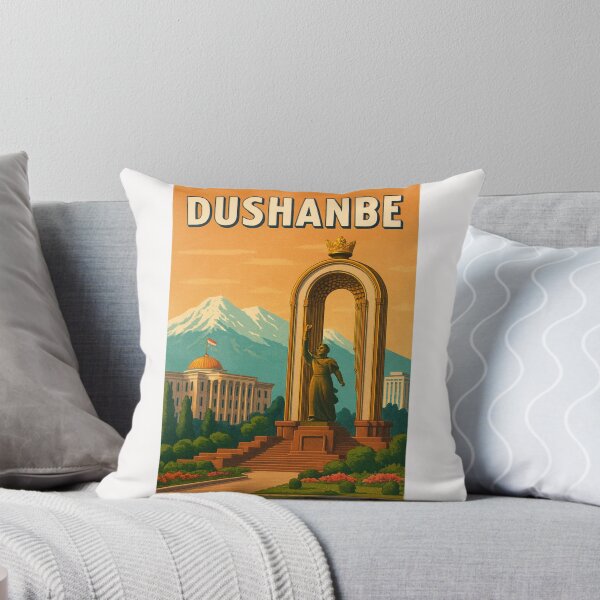 Item preview, Dushanbe Monument and Mountain View designed and sold by Places On Earth.
