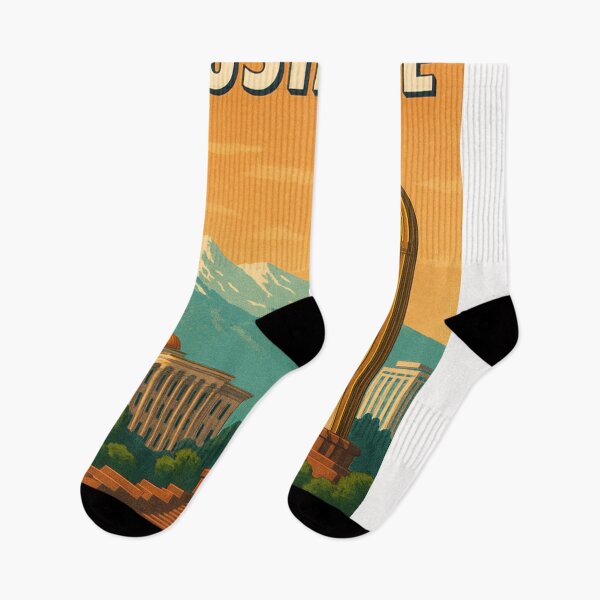 Item preview, Dushanbe Monument and Mountain View designed and sold by Places On Earth.