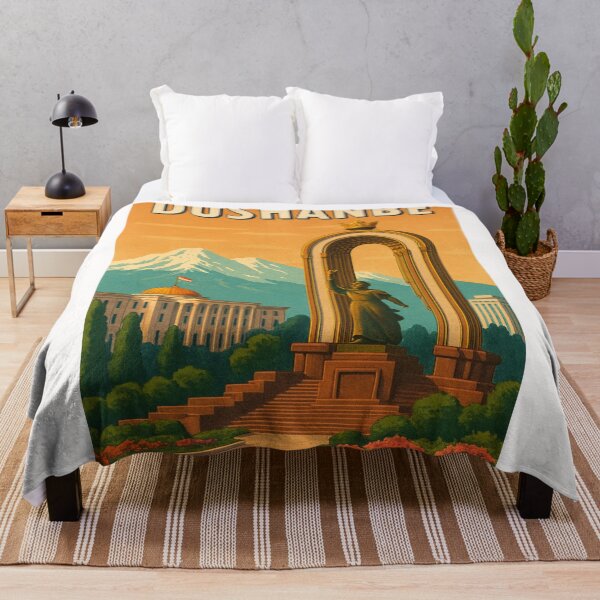 Item preview, Dushanbe Monument and Mountain View designed and sold by Places On Earth.