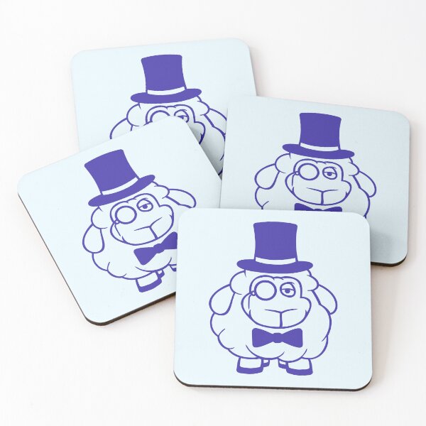 Item preview, Sheep Mr. Gentleman Top Hat Monocle Glasses Rich designed and sold by shirt-o-mat.