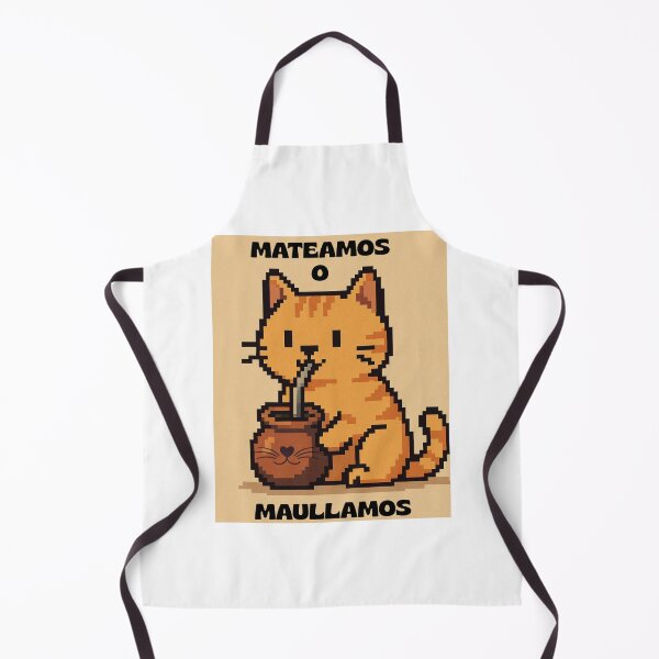 Item preview, Let's Mate or Let's Meow - Pixelated Cat Design for Mate Lovers designed and sold by Sofiabenit1.