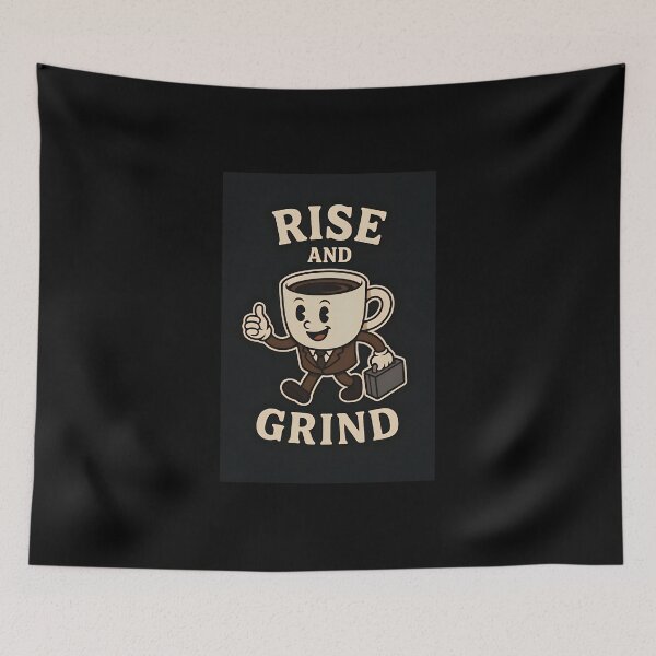 Item preview, Coffee Boss Hustle – Rise and Grind Art designed and sold by Amr Siam.