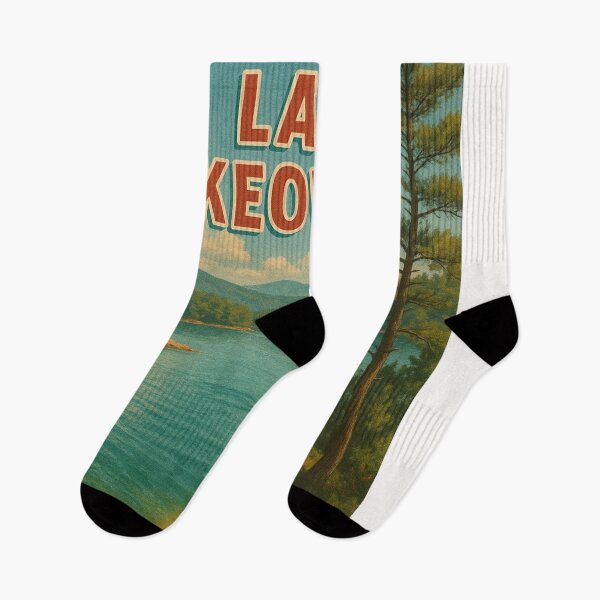Item preview, Lake Keowee Scenic Retro Travel Vintage designed and sold by Places On Earth.