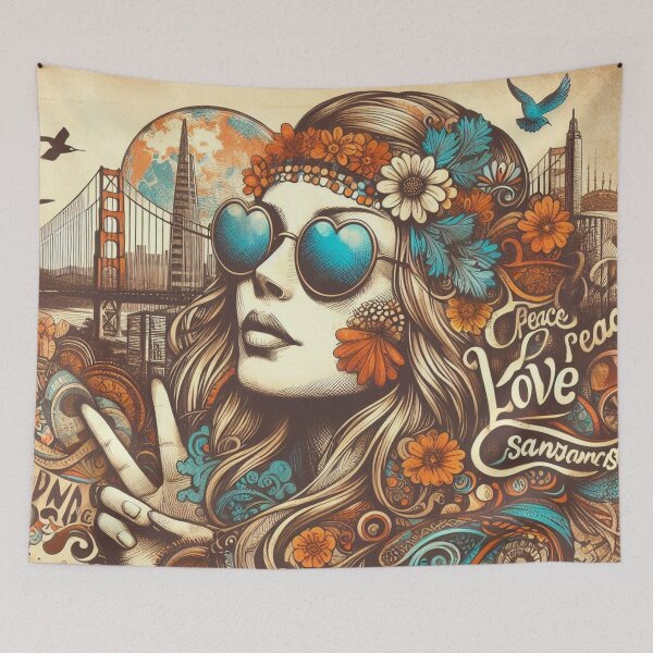 Item preview, 60's Cool Vibe Hippy Art designed and sold by TheDarkWardrobe.