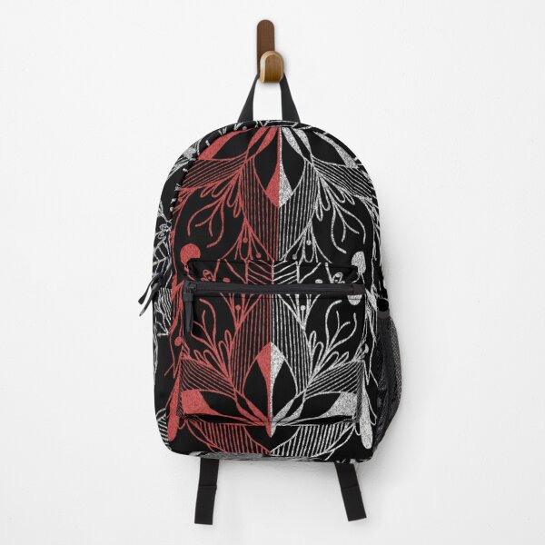 Item preview, Infinite Mandala-Red and Silver With Black Background designed and sold by MIK's SHOP.