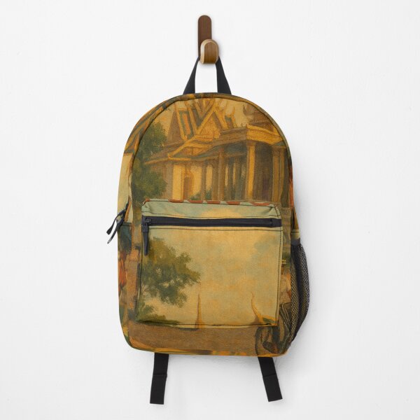 Item preview, Palacio de Phnom Penh y escena callejera vintage del Sudeste Asiático designed and sold by Places On Earth.