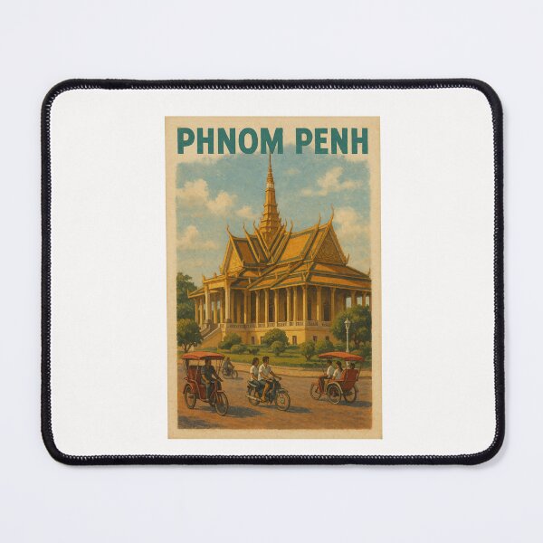 Item preview, Phnom Penh Royal Palace with Tuk Tuks Cambodia designed and sold by Places On Earth.
