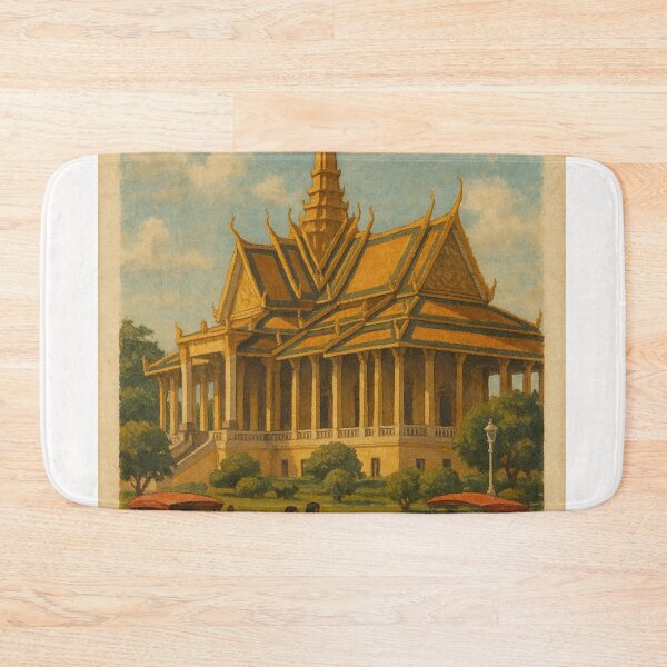 Item preview, Phnom Penh Royal Palace with Tuk Tuks Cambodia designed and sold by Places On Earth.
