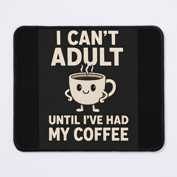 Item preview, Funny Coffee Quote for Morning Motivation designed and sold by Amr Siam.