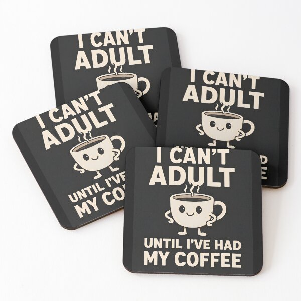 Item preview, Funny Coffee Quote for Morning Motivation designed and sold by Amr Siam.