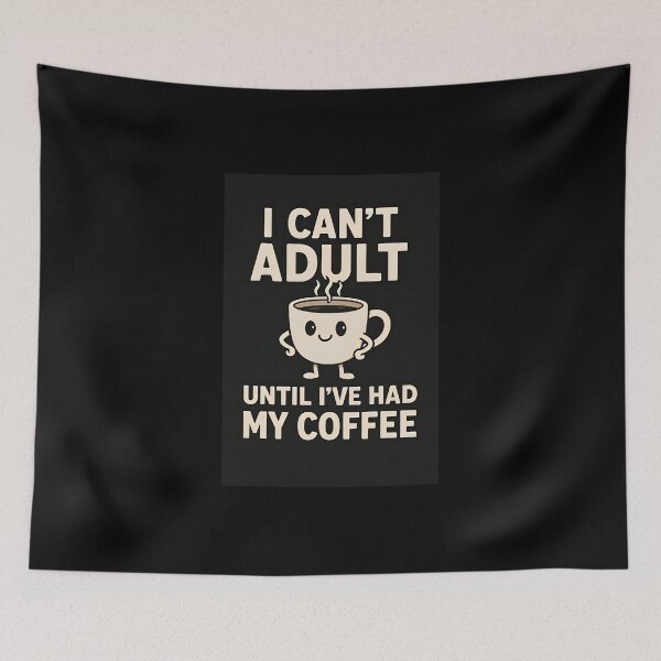 Item preview, Funny Coffee Quote for Morning Motivation designed and sold by Amr Siam.
