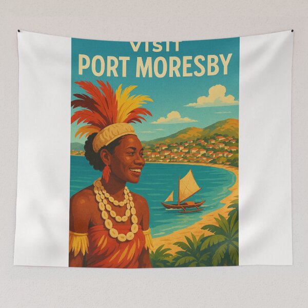 Item preview, Port Moresby Cultural with Traditional Dress designed and sold by Places On Earth.