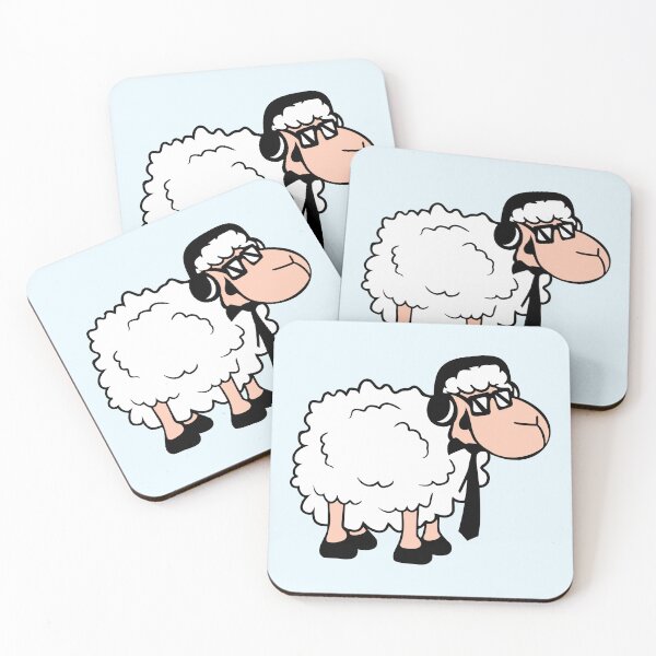 Item preview, Sheep Sunglasses Tie Music DJ Headphones Party Fun designed and sold by shirt-o-mat.