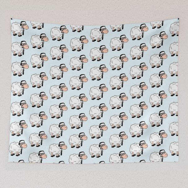 Item preview, Sheep Sunglasses Tie Music DJ Headphones Party Fun designed and sold by shirt-o-mat.