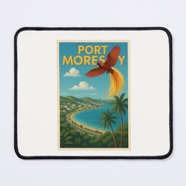 Item preview, Port Moresby Bird of Paradise Over Bay designed and sold by Places On Earth.