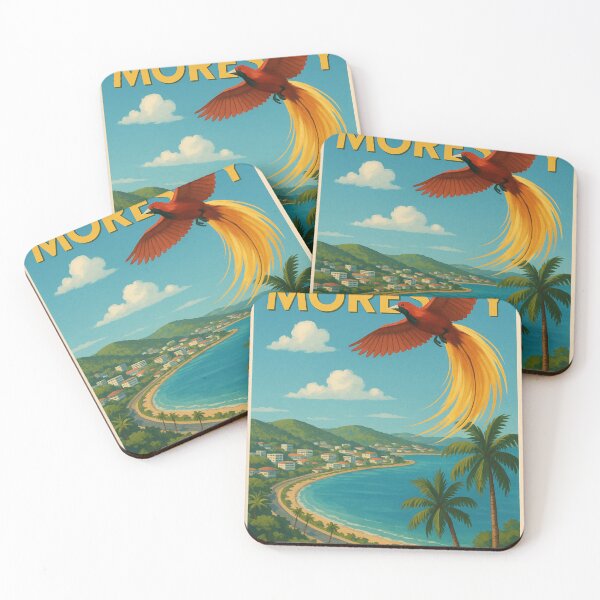 Item preview, Port Moresby Bird of Paradise Over Bay  designed and sold by Places On Earth.