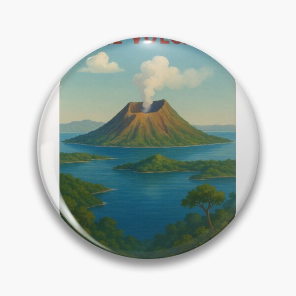 Item preview, Taal Volcano Caldera Philippines with Clear Skies designed and sold by Places On Earth.