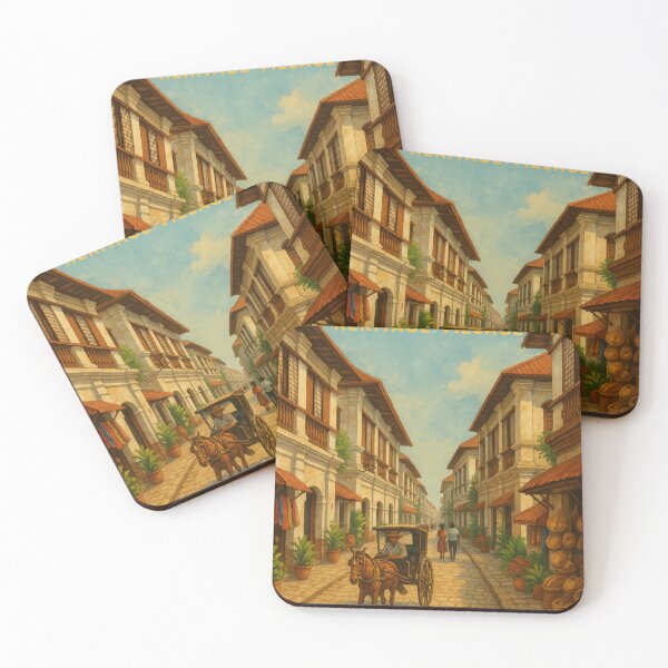 Item preview, Vigan Colonial Street Scene with Market Details Luzon designed and sold by Places On Earth.