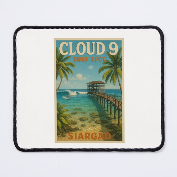 Item preview, Cloud 9 Surf Spot with Surfer on Wave designed and sold by Places On Earth.