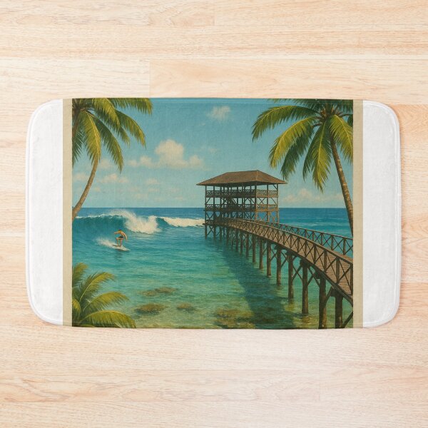Item preview, Cloud 9 Surf Spot with Surfer on Wave designed and sold by Places On Earth.
