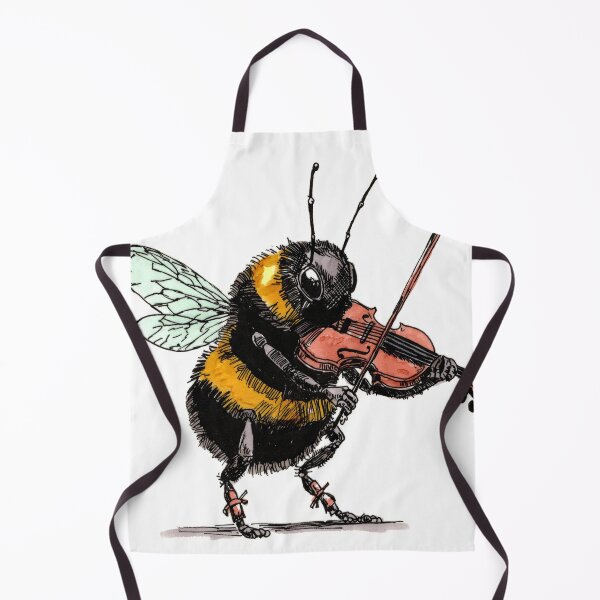 Item preview, Bee with Fiddle designed and sold by Scribbles & Doodles by Jinx.