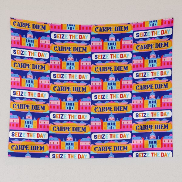 Item preview, Brillant Carpe Diem Art Seize Each Day Illustration designed and sold by ART ATTACK ZONE.