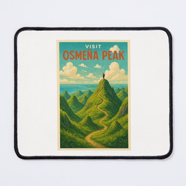 Item preview, Osmeña Peak Hiking Trail with Hiker designed and sold by Places On Earth.