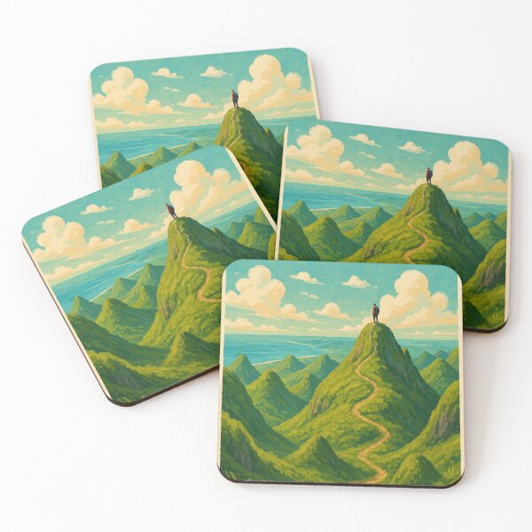Item preview, Osmeña Peak Hiking Trail with Hiker designed and sold by Places On Earth.