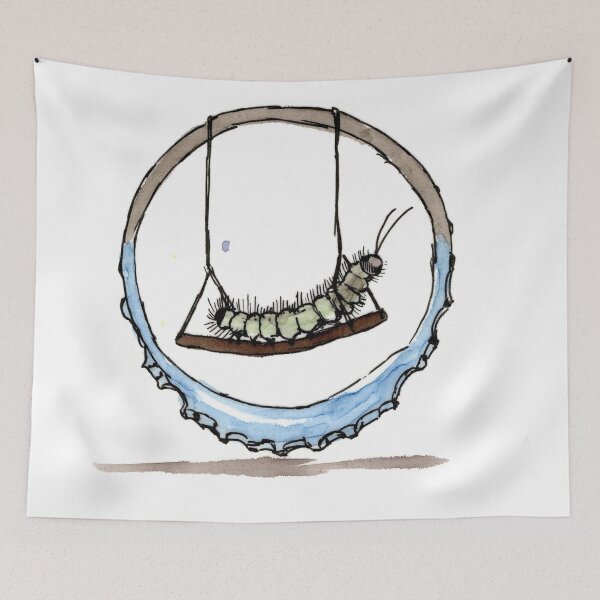 Item preview, Caterpillar Swing1 designed and sold by Scribbles & Doodles by Jinx.