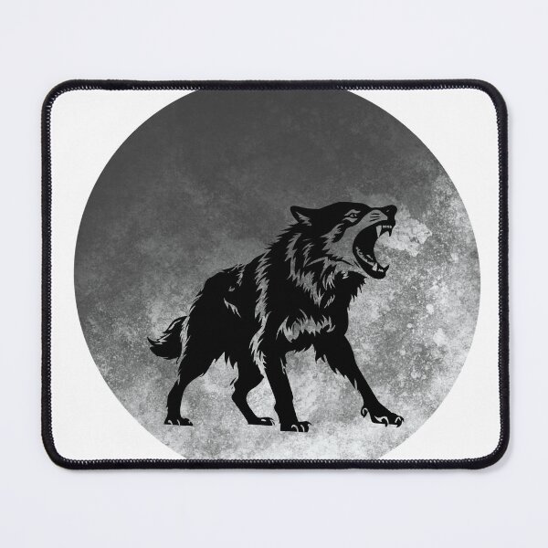 Item preview, Black wolf designed and sold by Fredsstore.