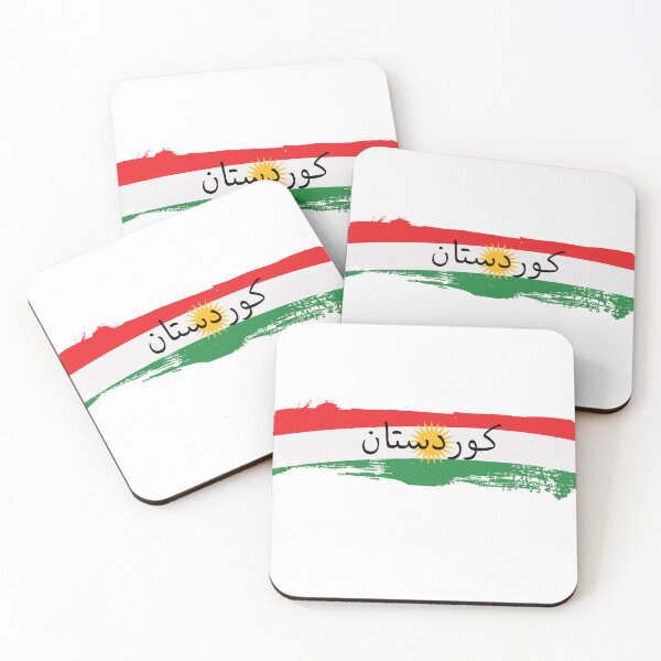 Item preview, Kurdistan Flag Brushstroke Art designed and sold by EllsLittleStore.