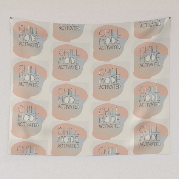 Item preview, Cool Serenity Chill Mode Designs Activated Black White designed and sold by ART ATTACK ZONE.