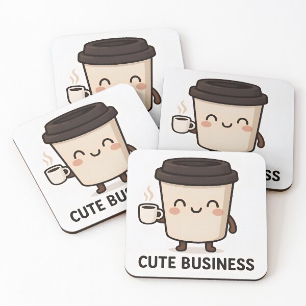 Item preview, Cute Coffee Cup Mascot with Smile designed and sold by Amr Siam.