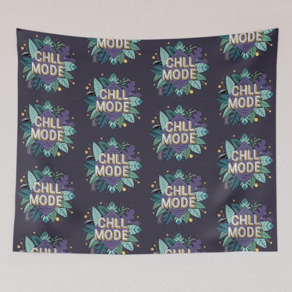 Item preview, Jungle Serenity Chill Mode Designs Activated Black White designed and sold by ART ATTACK ZONE.